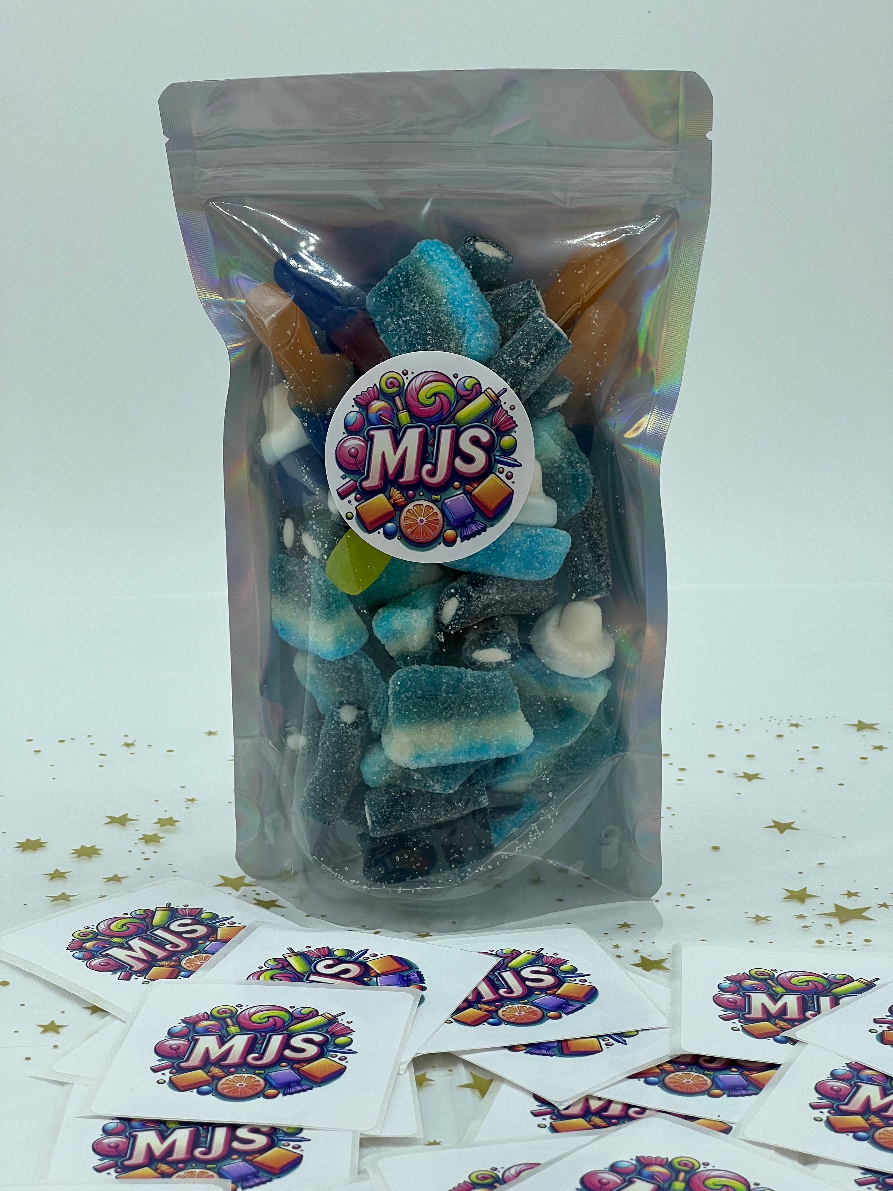MJ's Blue Sour sweet collection bag